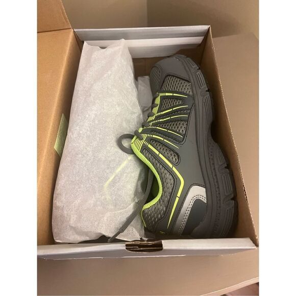 New Hytest Safety Footwear black and green women’s size 7.5 - Picture 3 of 7